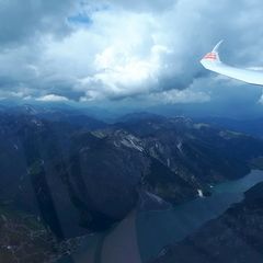 Flugwegposition um 12:45:08: Aufgenommen in der Nähe von Gemeinde Eben am Achensee, Österreich in 2786 Meter